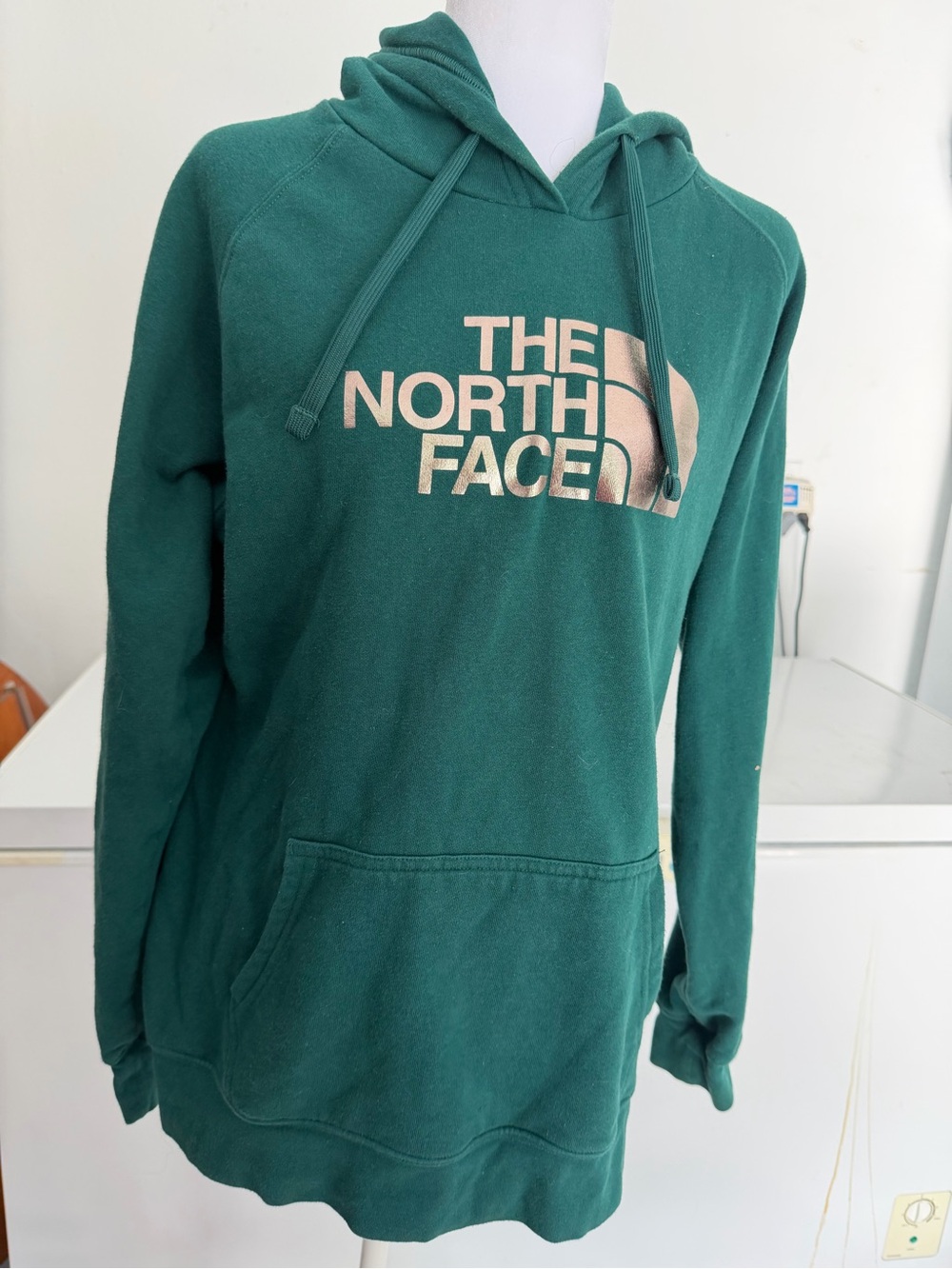 The North Face Men's Teal Pullover Hoodie with Logo